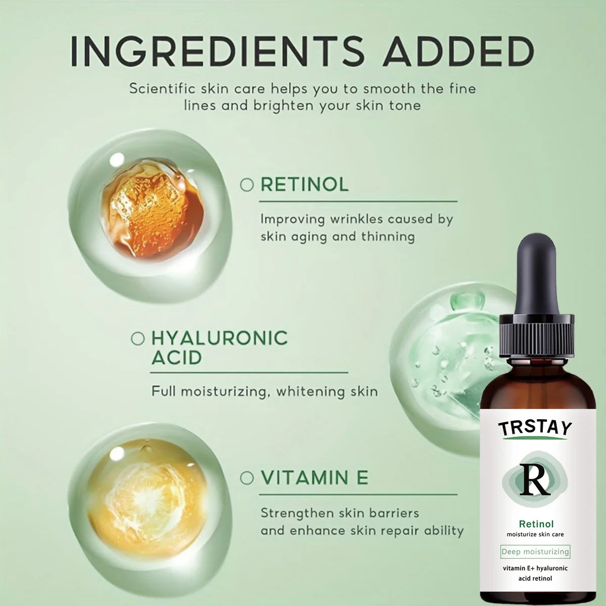 Retinol & Squalane Oil 2.5% – Skin Brightening, Moisturizing & Tightening Treatment