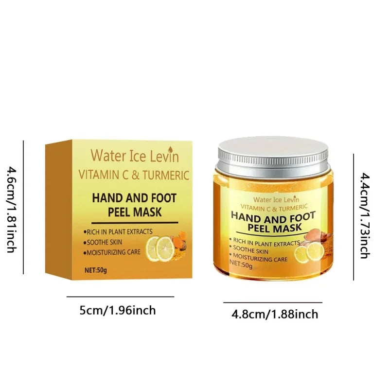 Hand Wax Mask with Vitamin C & Turmeric – Deep Cleansing & Skin Smoothing for Hands