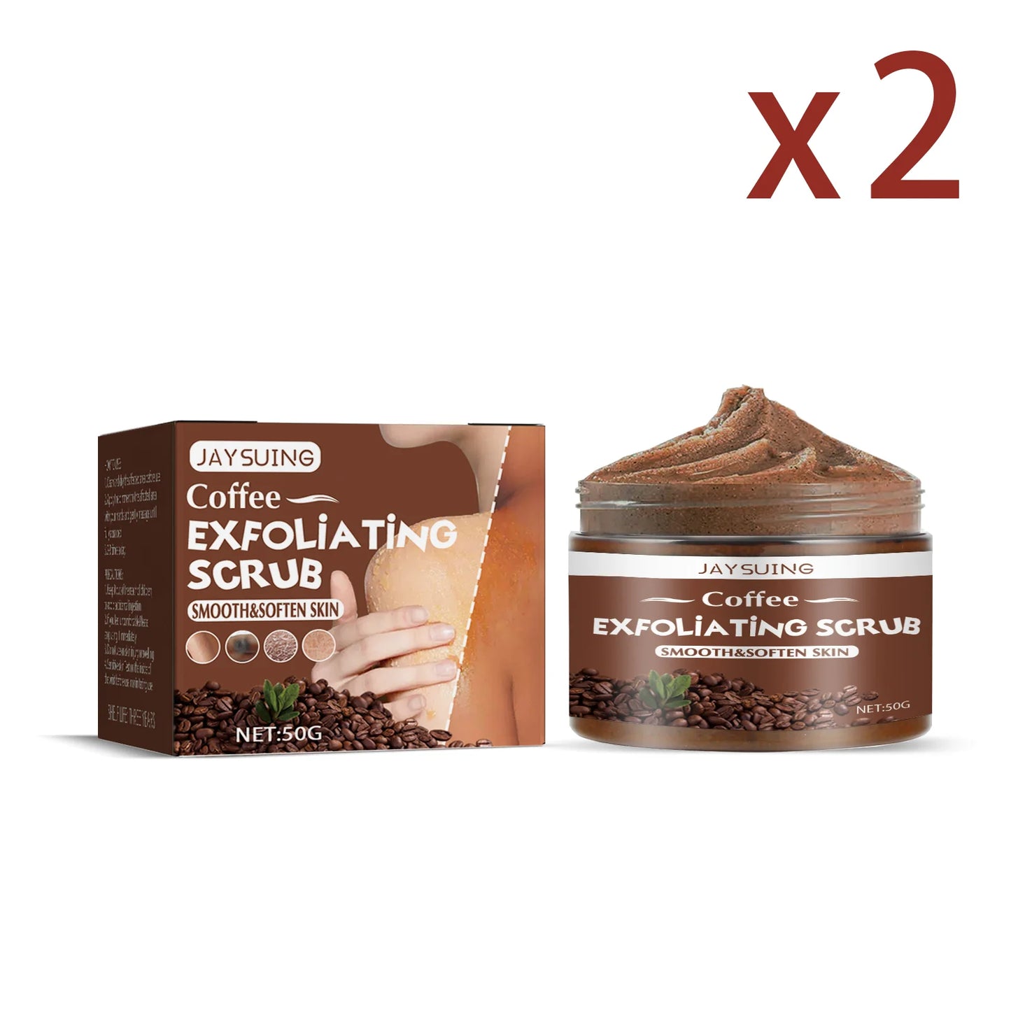 Exfoliating Coffee Scrub – Reduces Rough, Dull Skin on Elbows, Knees & Underarms