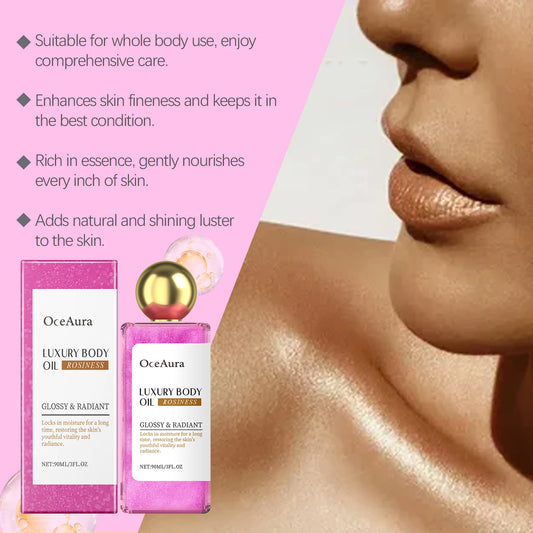 Shimmer Body Oil – Full-Body Highlight, Brightening & Deep Moisture Nourishing Oil