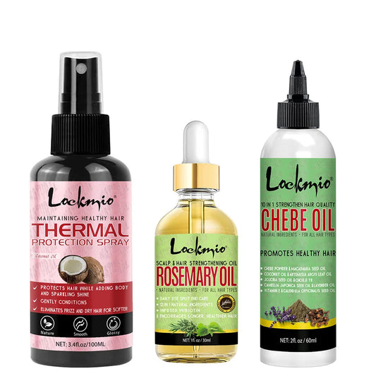 Heat Protection Spray – Rosemary & Chebe Oils, Anti-Frizz Moisturizing Hair Conditioner