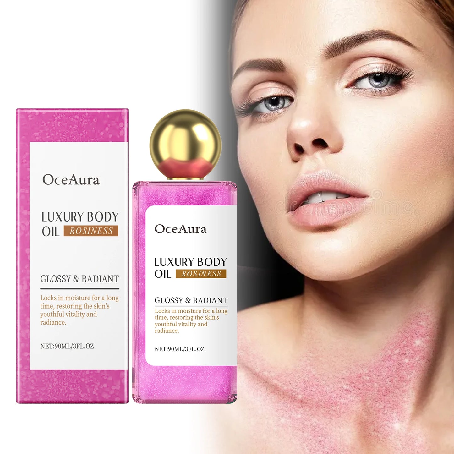 Shimmer Body Oil – Full-Body Highlight, Brightening & Deep Moisture Nourishing Oil