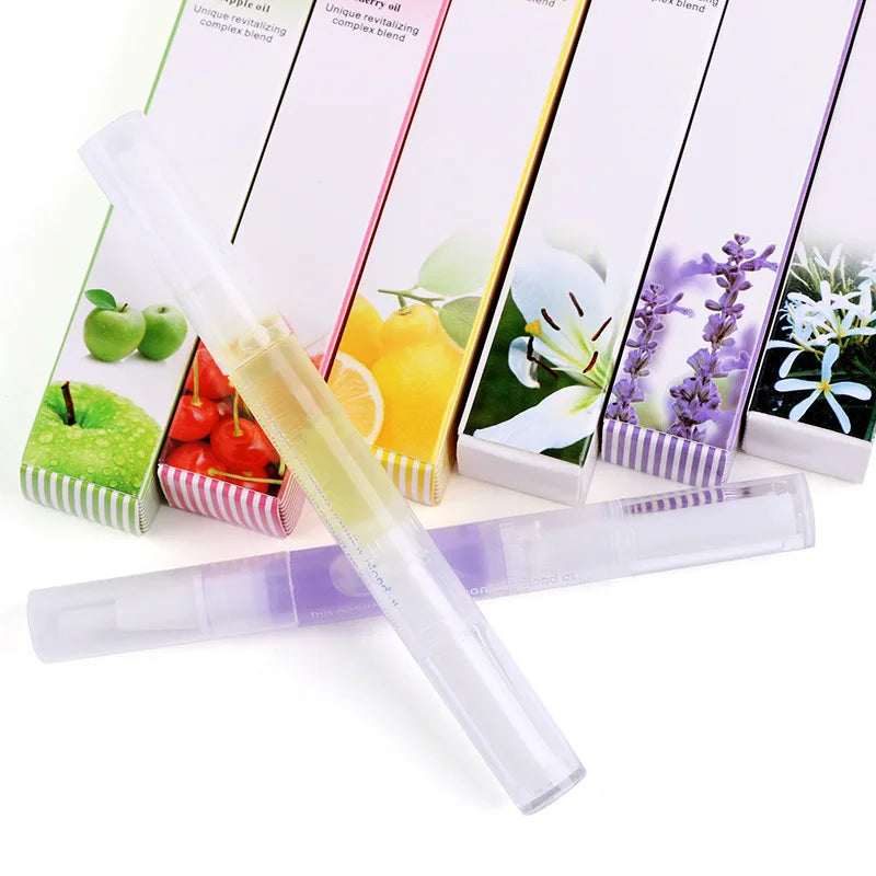 15 Scents Nail Nutrition Oil Pen – Cuticle Revitalizer & Nail Treatment for Healthy Nails
