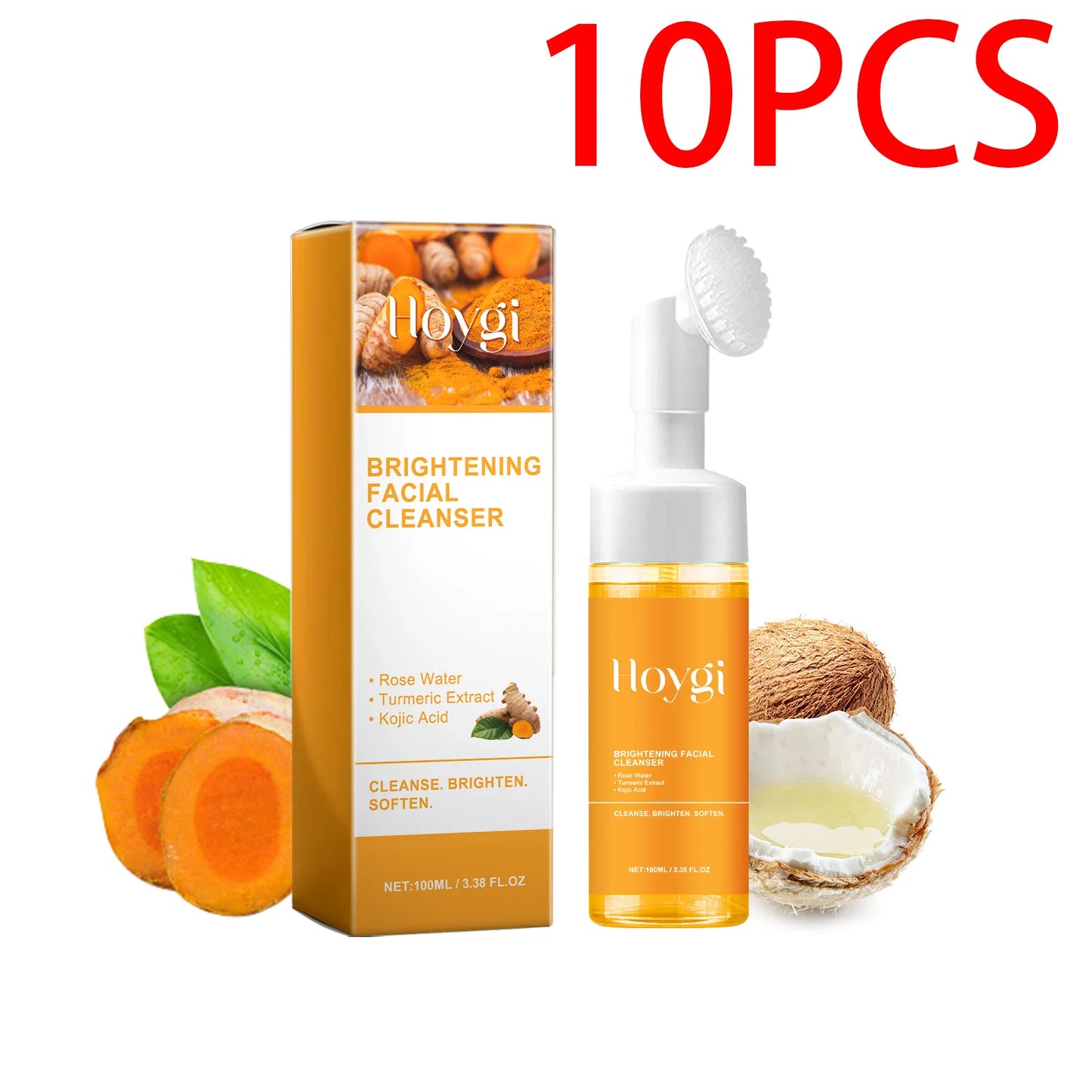 Turmeric Cleanser Face Wash Kojic Acid Exfoliating Deeply Cleanses Skin Maintains Water Oil Balance Remove Dirt Oil Control
