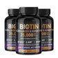 Biotin Collagen & Keratin 25000mcg – Hair Growth Support Vitamins, 60 Caps, USA Made