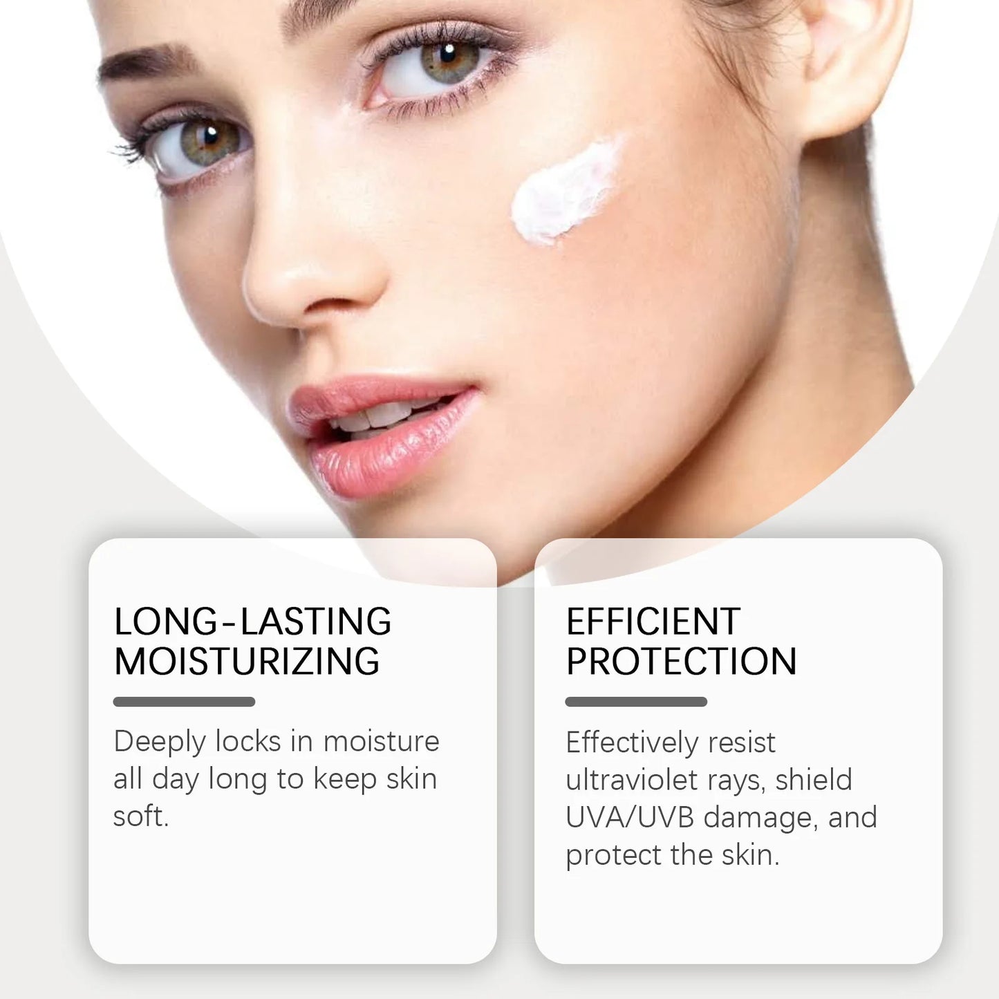 SPF 50+ Moisturizing Sunscreen Cream – Non-Greasy, Hydrating & UV Protection for Face