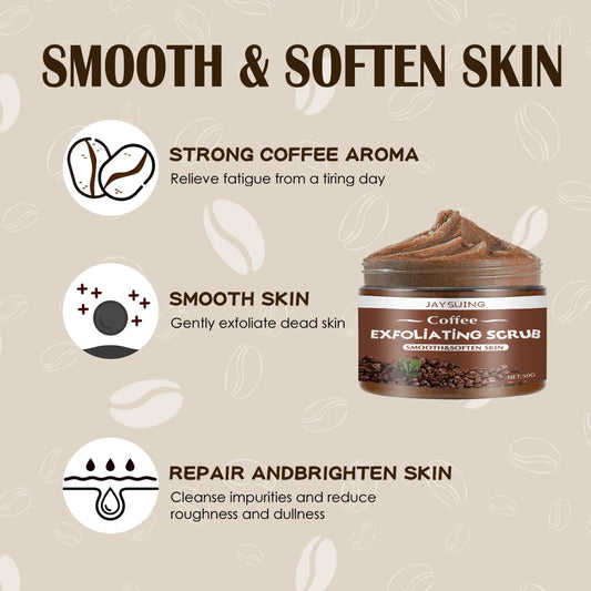 Exfoliating Coffee Scrub – Reduces Rough, Dull Skin on Elbows, Knees & Underarms