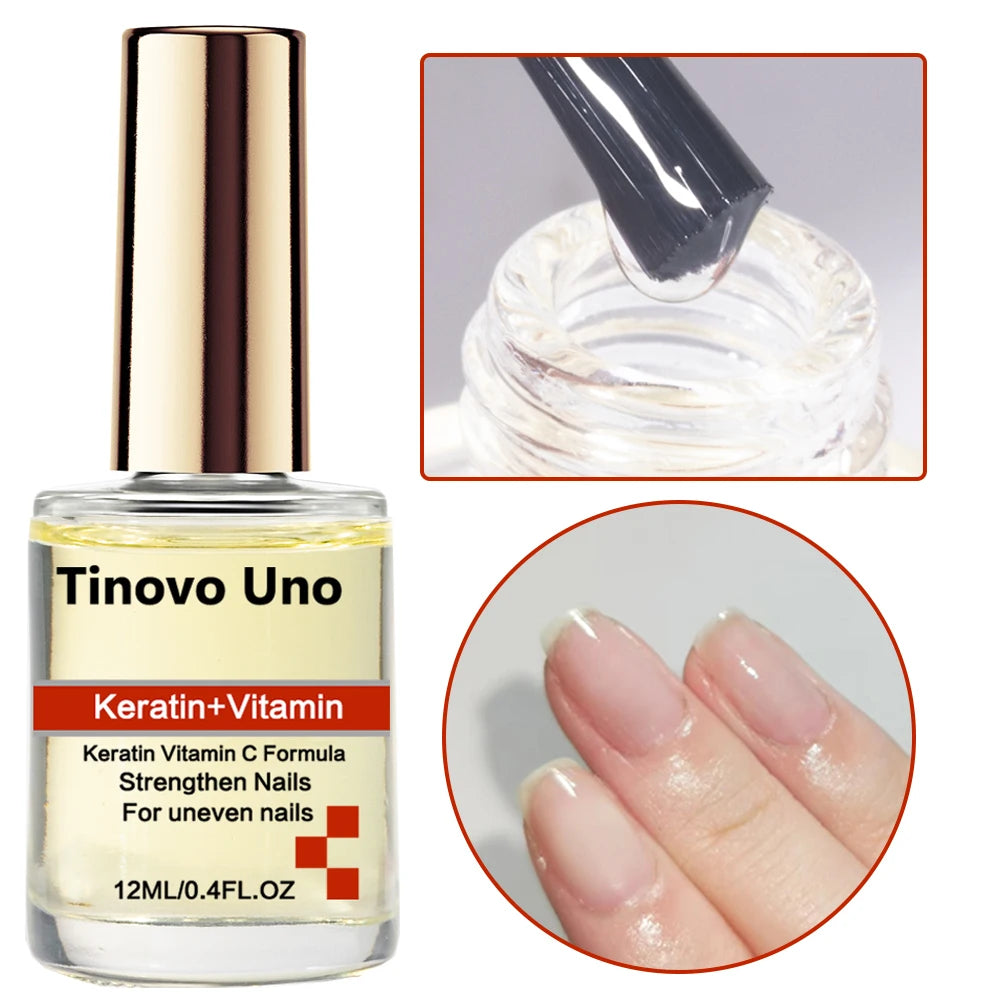 Keratin & Coconut Nail Oil by Tinovo Uno – Strengthen Nails, Cuticle Care & Growth