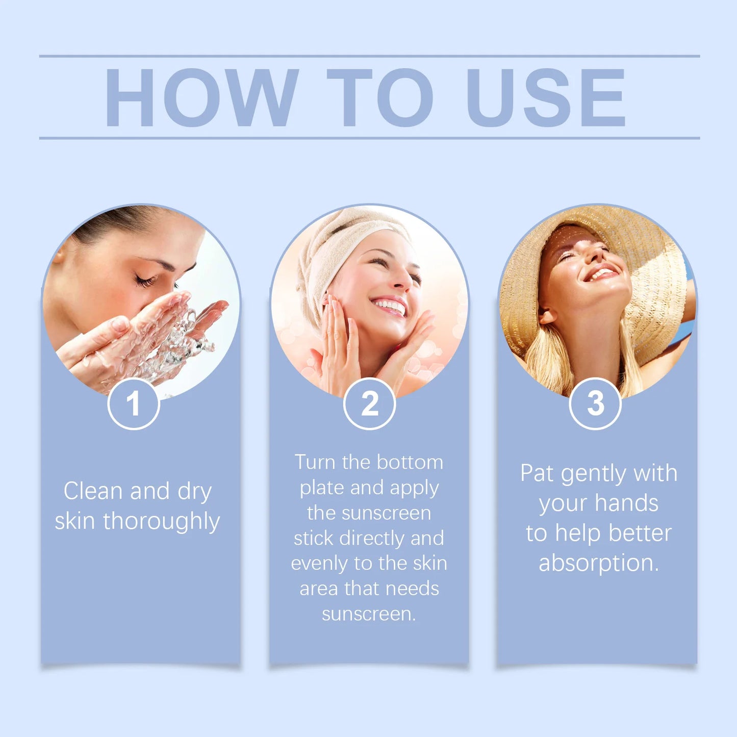 UV Sunscreen Stick Spf50 Lasting Waterproof Moisturize Layer Oil Control Repair Sunburn Antioxidant Skin Sun Protection Cream