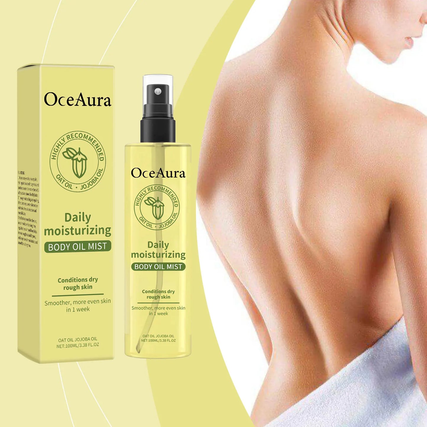 OceAura Vitamin E Body Oil – Daily Moisturizing, Hydrating Skin Care for Autumn & Winter