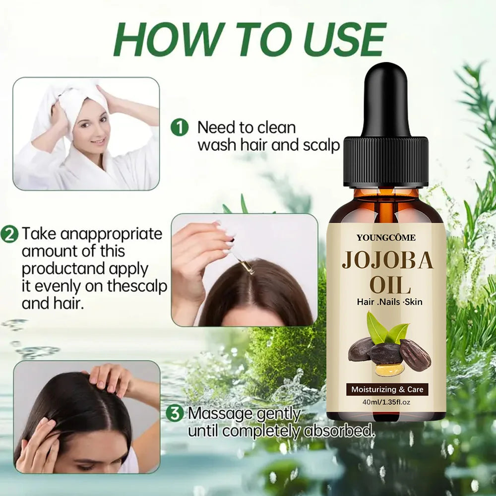 Natural Jojoba Oil – Anti-Aging, Firming & Moisturizing Face, Hair & Body Care Oil