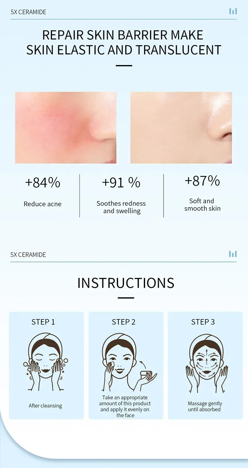 50g Ceramide Repairs Skin Barrier and Improves Dry Moisturizing Cream Moisturizing Face Cream Skin Care