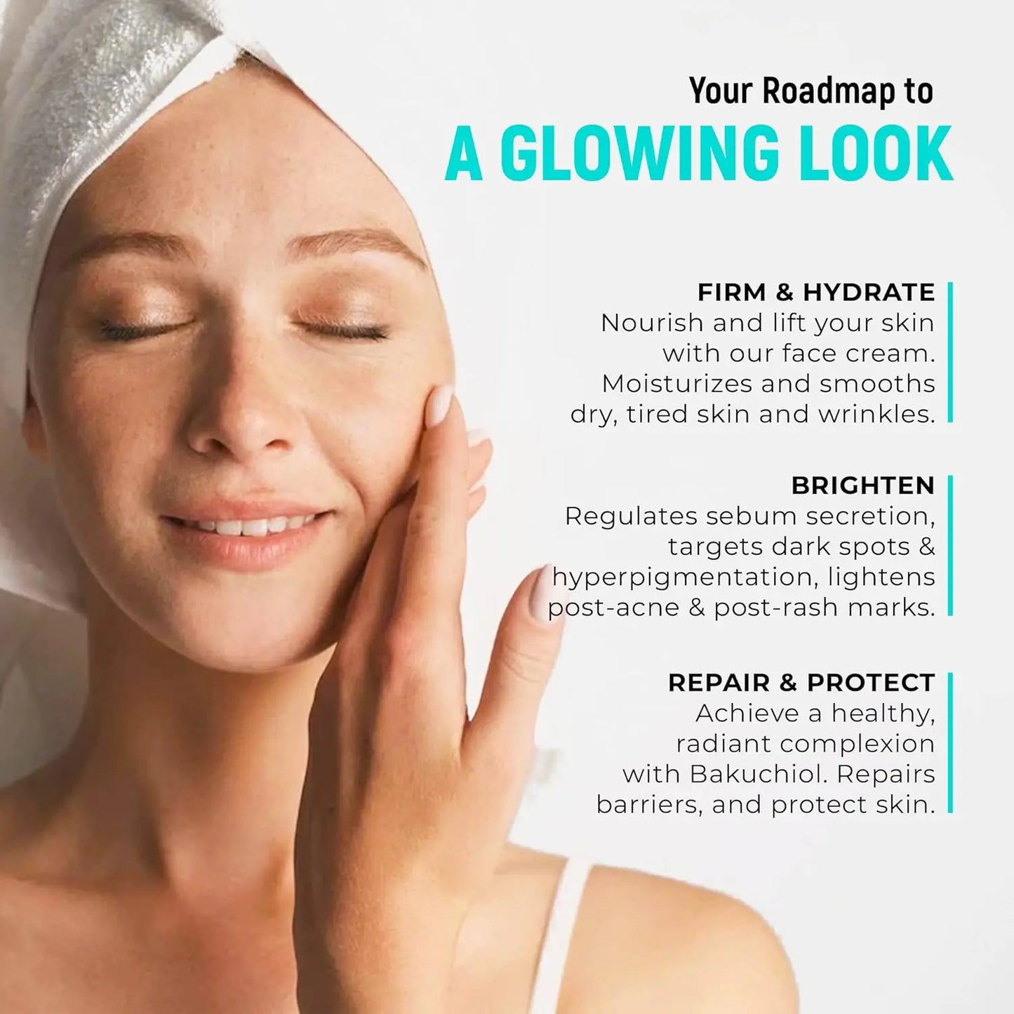 5% Bakuchiol Natural Retinol Alternative Cream For Face Minimize Wrinkles Retinol & Vitamin Face Cream Skin Firming Skin Care