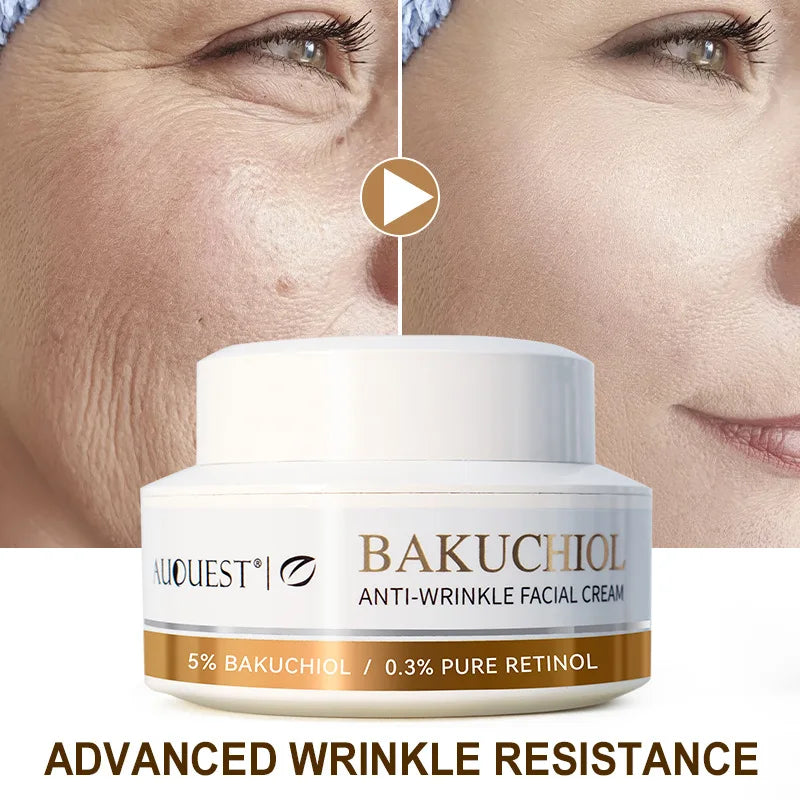 5% Bakuchiol Natural Retinol Alternative Cream For Face Minimize Wrinkles Retinol & Vitamin Face Cream Skin Firming Skin Care