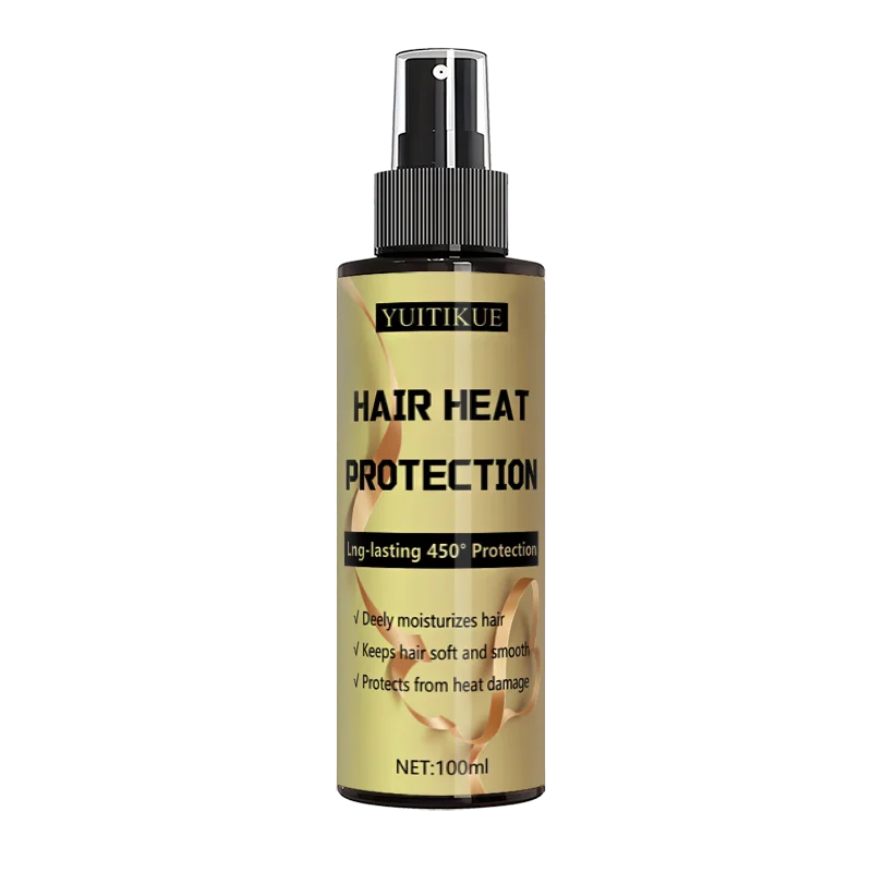 Hair Heat Protection Spray – Long-Lasting Shield Up to 450°F, Soft & Smooth Finish