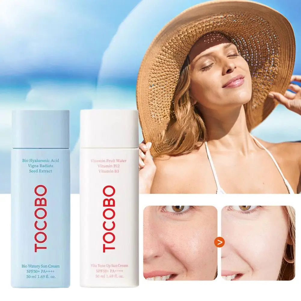 Tocobo SPF50+ PA++++ Sunscreen Smoothing Strong UV Violet Non-greasy Sun Protection Refreshing Moisturizing Sunblock Skin Care
