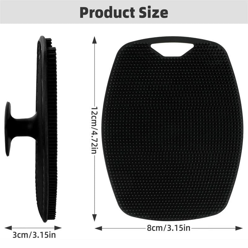 Silicone Body Scrubber – Exfoliating Bath & Shower Brush for Face & Body, Wet & Dry Use