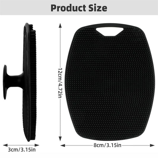 Silicone Body Scrubber – Exfoliating Bath & Shower Brush for Face & Body, Wet & Dry Use