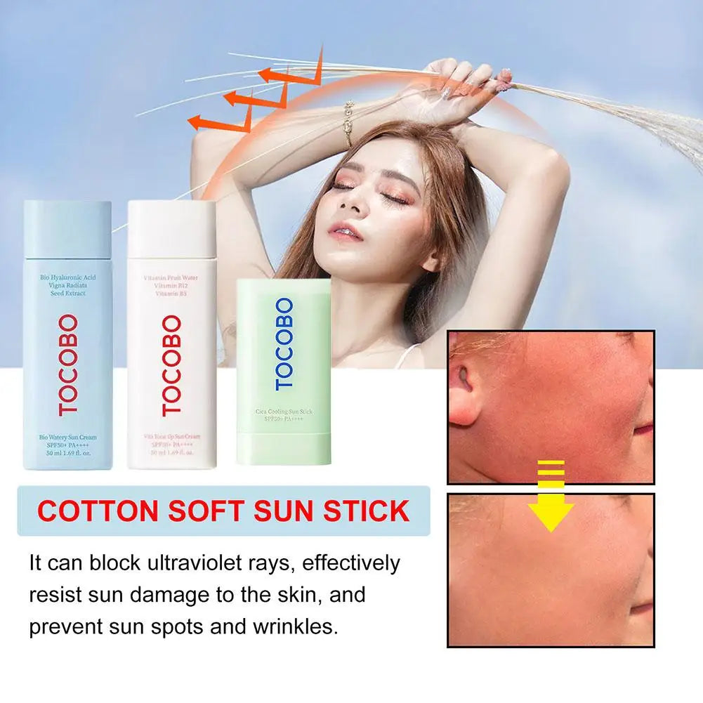 Tocobo SPF50+ PA++++ Sunscreen Smoothing Strong UV Violet Non-greasy Sun Protection Refreshing Moisturizing Sunblock Skin Care