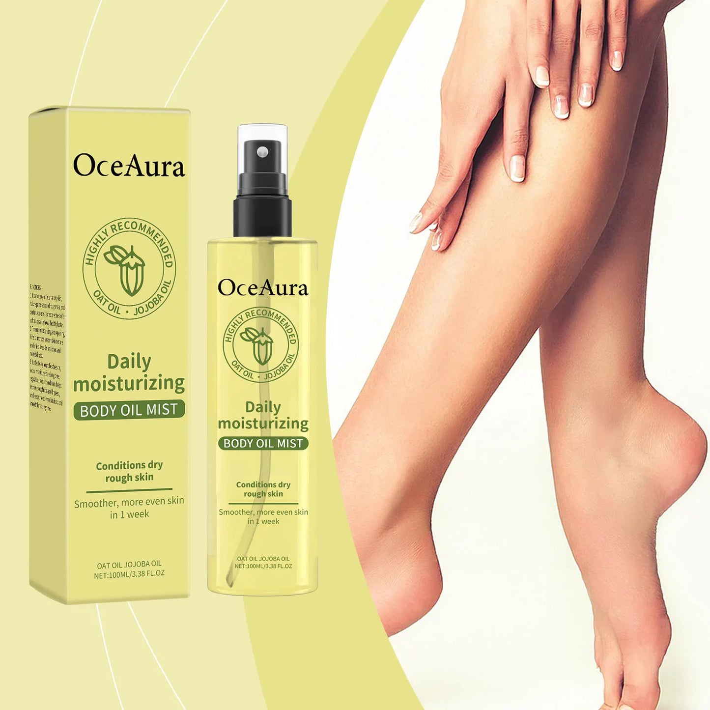 OceAura Vitamin E Body Oil – Daily Moisturizing, Hydrating Skin Care for Autumn & Winter