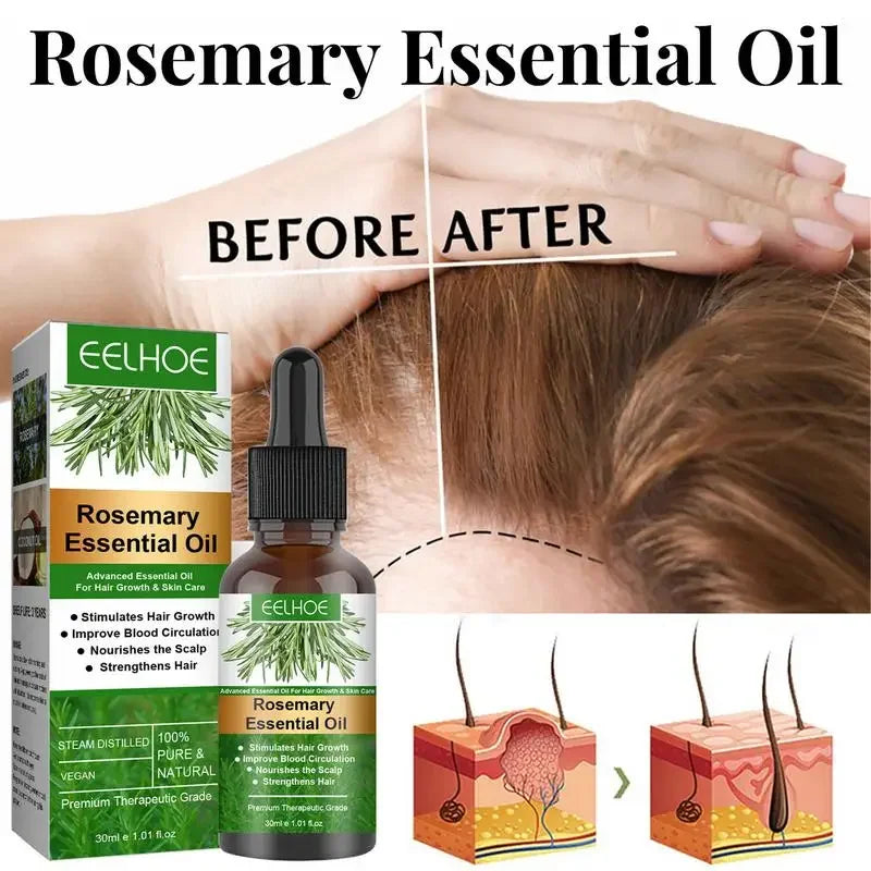Organic Rosemary Essential Oil – Hair Growth, Scalp Care & Strengthening Nourishing Oil