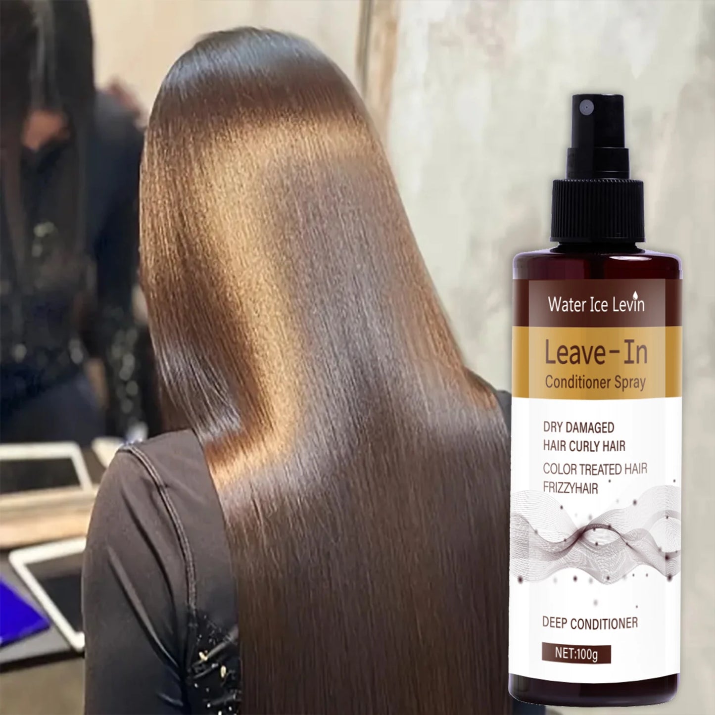 Keratin & Argan Oil Leave-In Conditioner – Deep Hydration for Curly, Color-Treated Hair