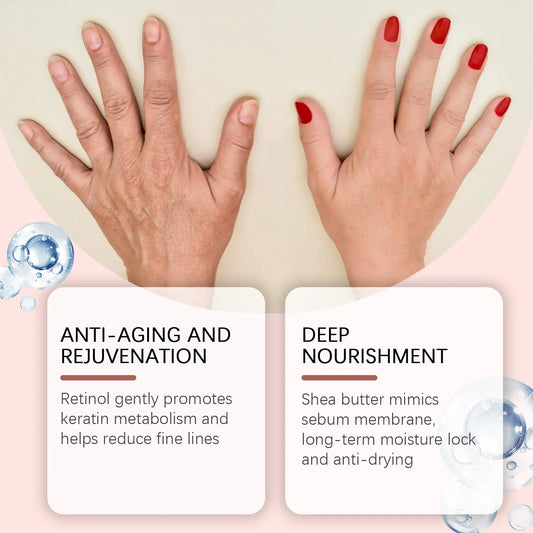 Firming Retinol Hand Lotion – Moisturizes & Repairs Dry, Cracked Hands, Non-Greasy