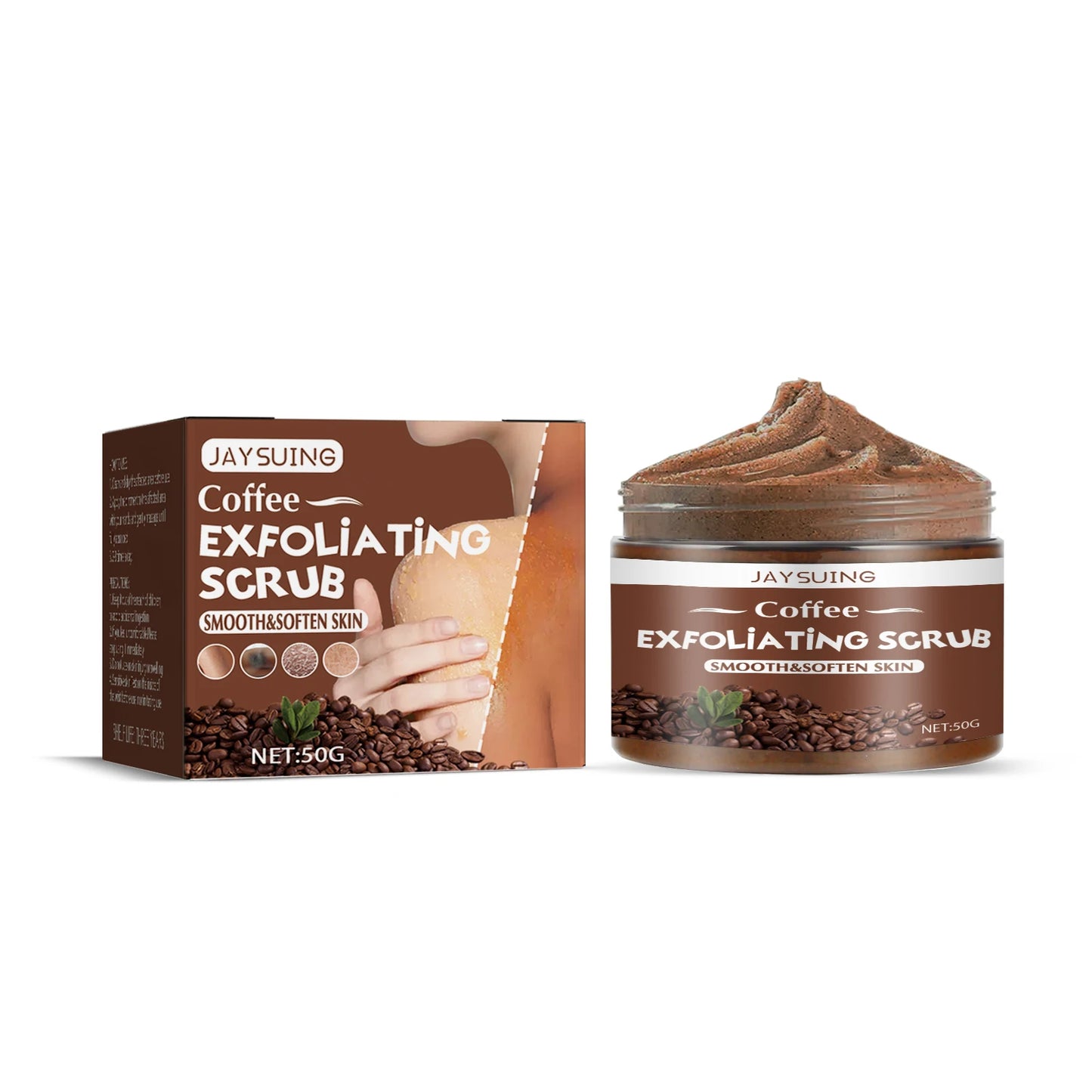 Exfoliating Coffee Scrub – Reduces Rough, Dull Skin on Elbows, Knees & Underarms