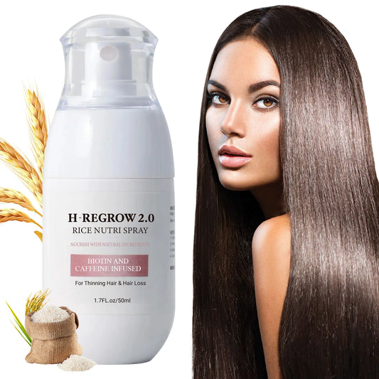 Rice Water Hair Spray – Strengthen Roots, Prevent Hair Loss & Nourish Thinning Hair