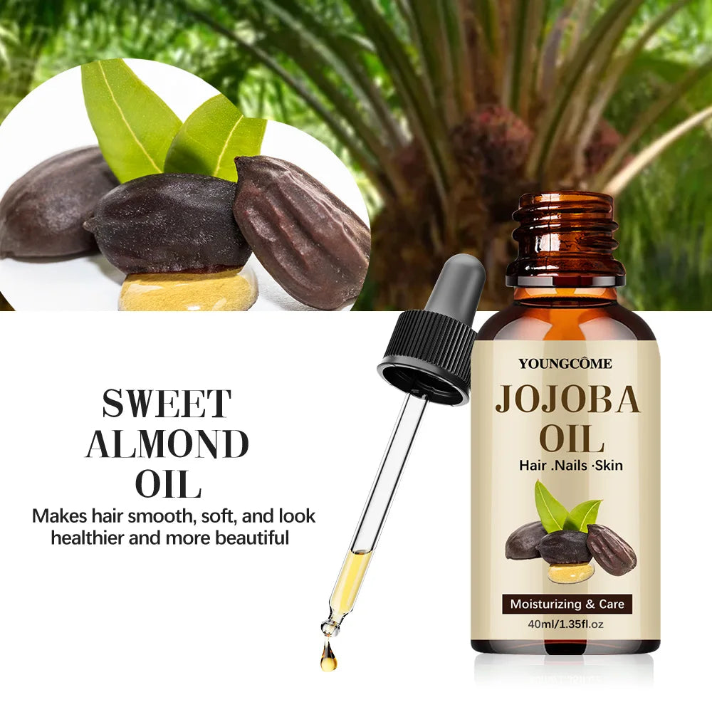 Natural Jojoba Oil – Anti-Aging, Firming & Moisturizing Face, Hair & Body Care Oil