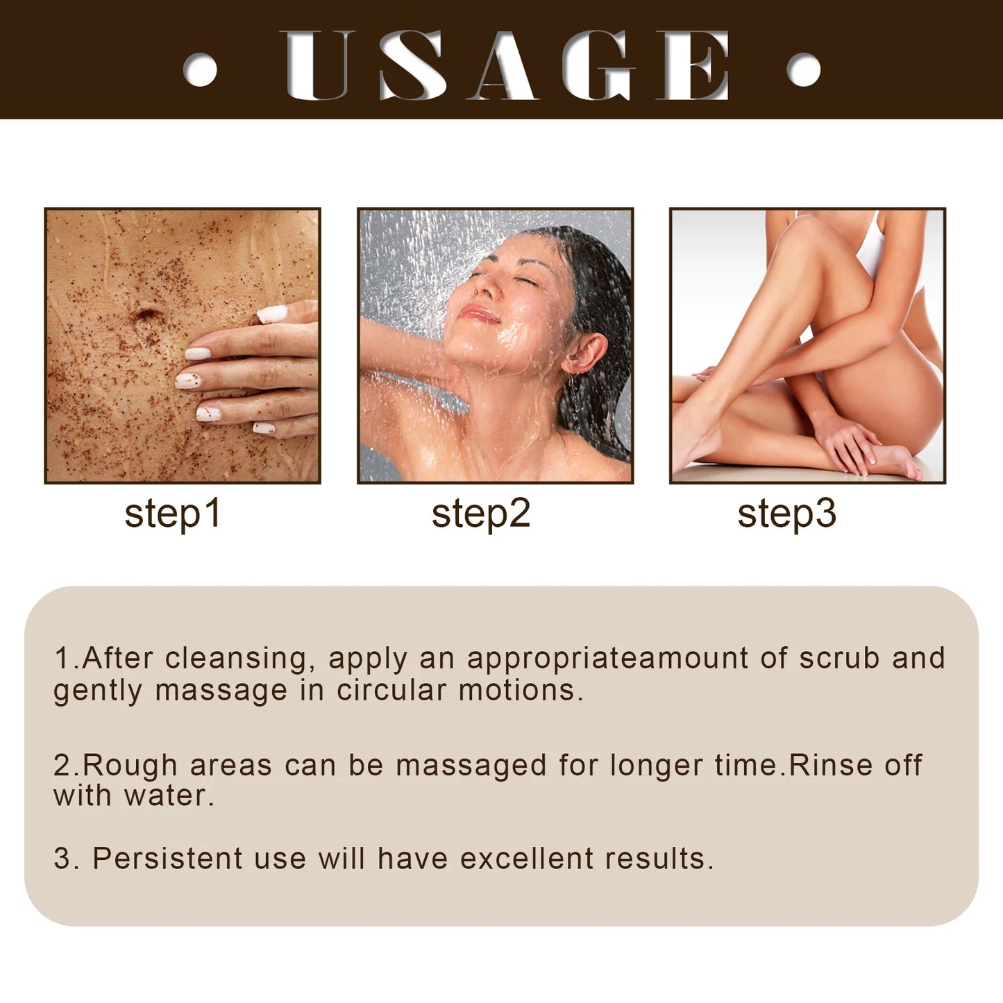 Exfoliating Coffee Scrub – Reduces Rough, Dull Skin on Elbows, Knees & Underarms