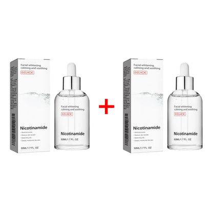 EELHOE Nicotinamide Face Serum Nourish Face Contour Facial W-hitening Shrink Pores Pigmentation Remover Skin Care Products 50ml