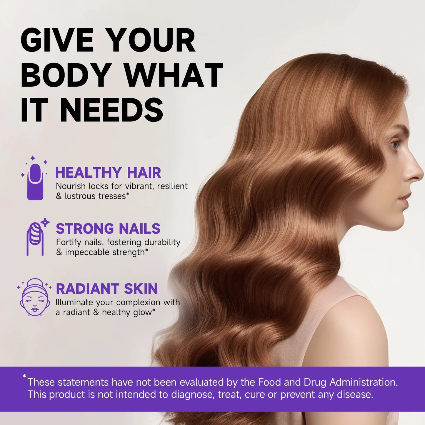 Biotin Collagen & Keratin 25000mcg – Hair Growth Support Vitamins, 60 Caps, USA Made