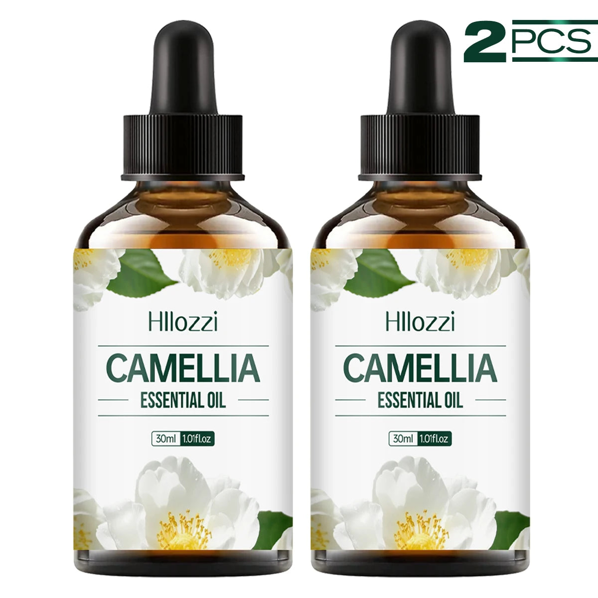 Pure Camellia Essential Oil – Natural Moisturizer for Face & Hair, Hydrating & Non-Greasy