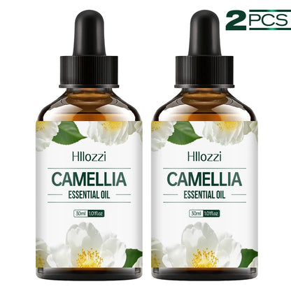 Pure Camellia Essential Oil – Natural Moisturizer for Face & Hair, Hydrating & Non-Greasy