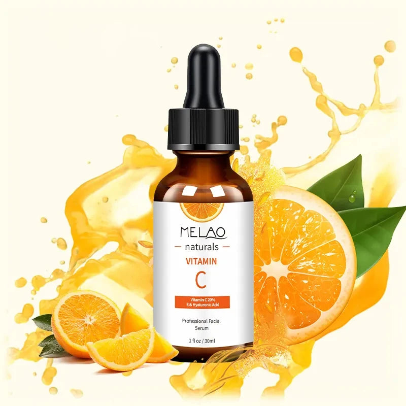 MELAO Vitamin C Serum with 20% Hyaluronic Acid & Vitamin E Anti Aging Anti Wrinkle Brightening Dark Spot Face Essence