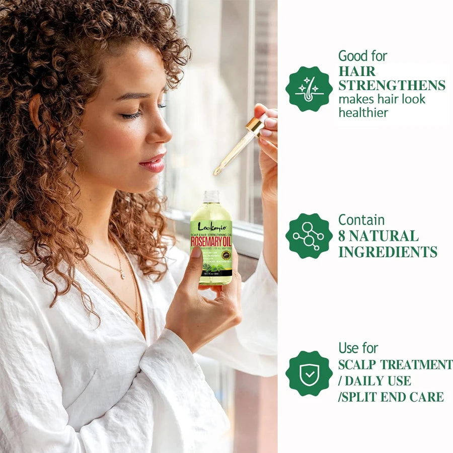 Heat Protection Spray – Rosemary & Chebe Oils, Anti-Frizz Moisturizing Hair Conditioner